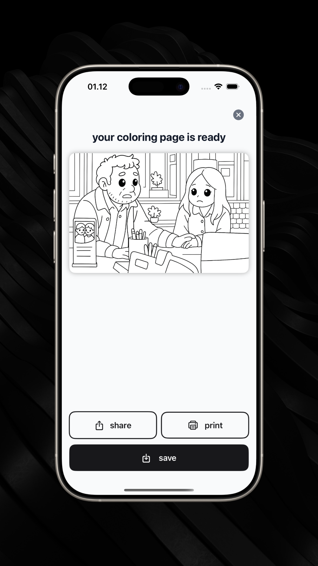 AI converting photo to line art